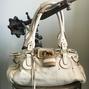 Authentic Chloé Paddington Leather Padlock Satchel
